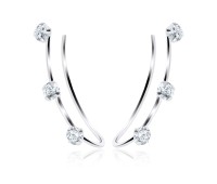 Beautiful CZ Silver Earring EL-203